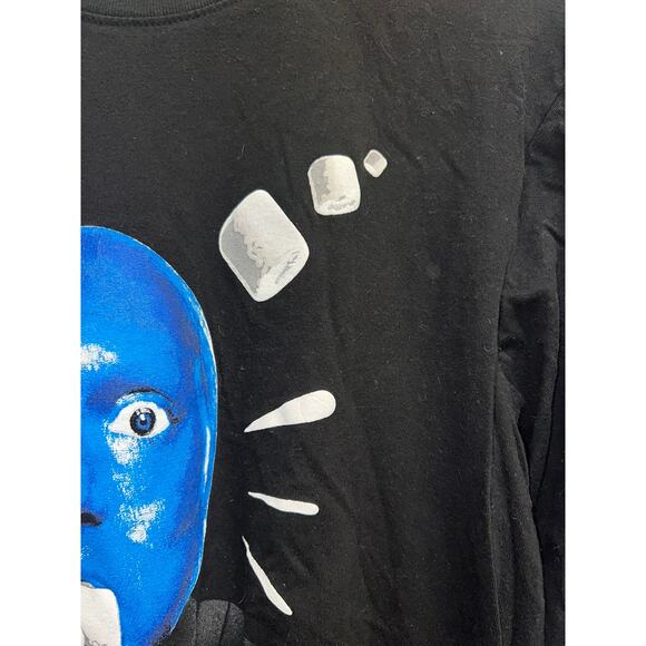 Blue Man Group Long Sleeve Shirt Marshmallow Throw Graphic Promo Tee Medium - Picture 4 of 9